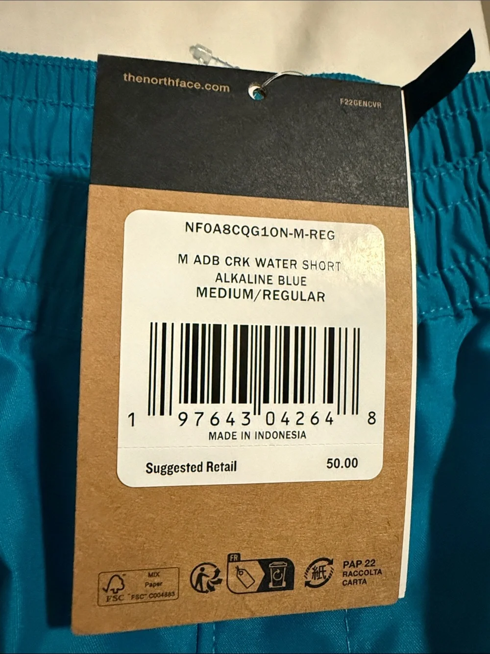 The North Face Men’s Athletic Shorts in Teal